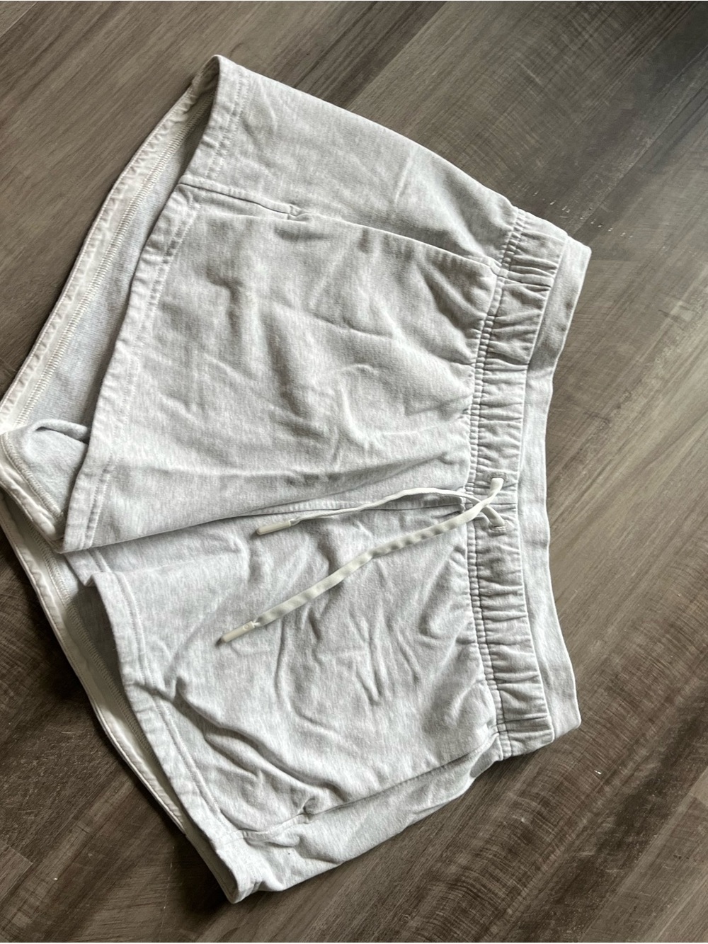 lululemon athletica Light Gray Athletic Lounge Shorts
